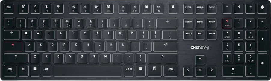 Tastierë wireless Cherry KW X ULP, EU-Layout, e zezë