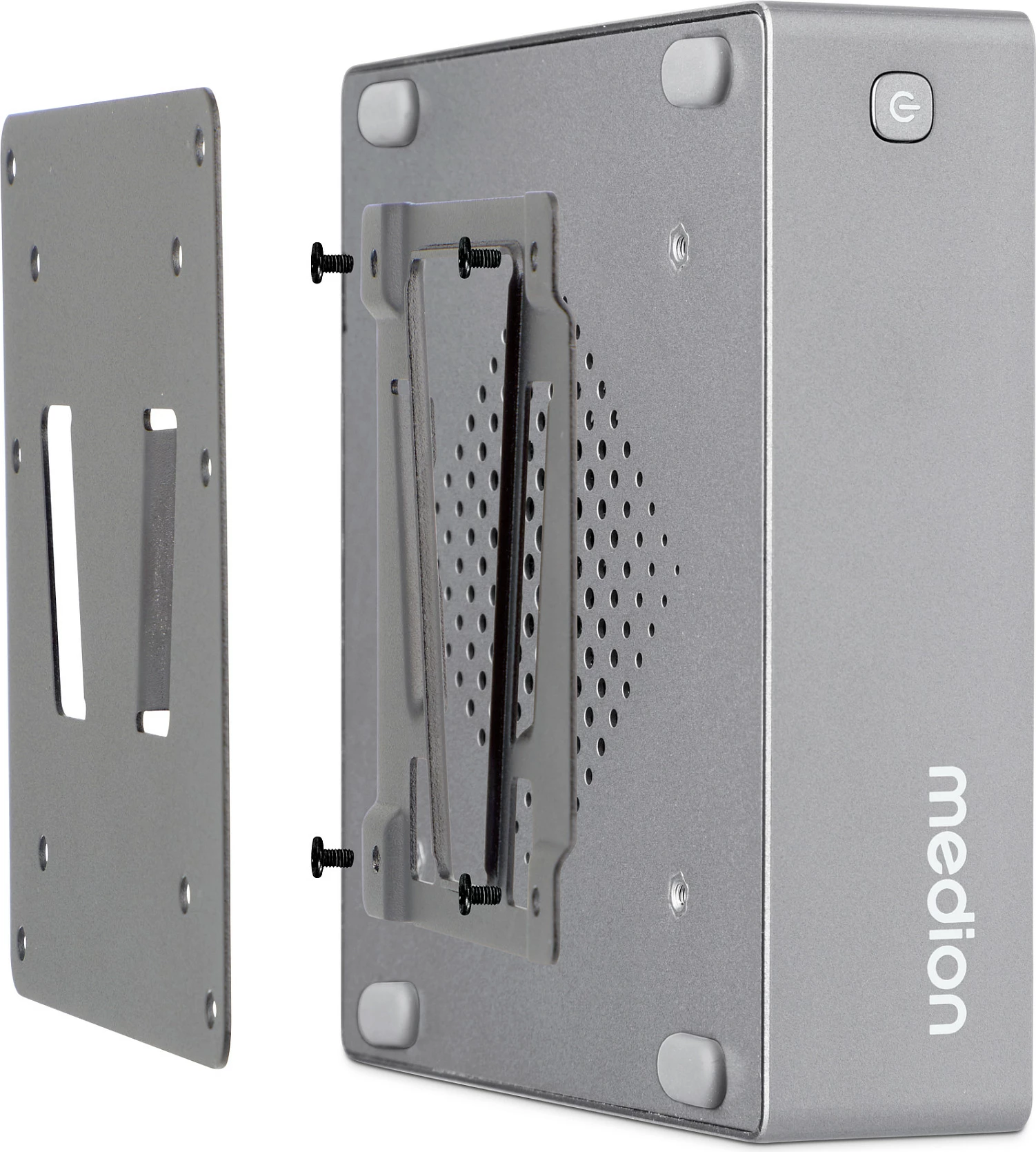 Mini PC Medion S06 MD35310, DDR4, Wi‑Fi 6, LAN, HDMI/DisplayPort, gri
