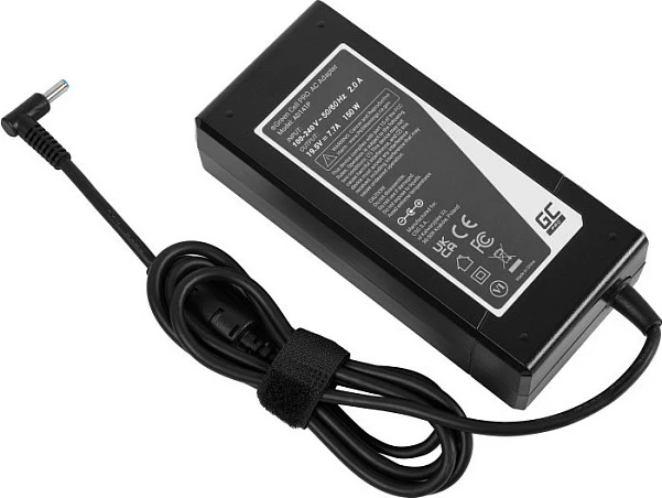 Adapter rryme Green Cell PRO 150W 19.5V 7.7A për laptop HP ZBook/Omen, i zi