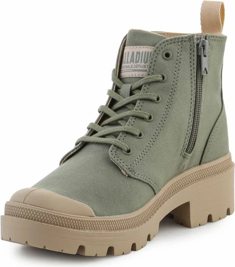 Çizme femra Palladium Pallabase Twill 96907-333, vetiver [Madhësia: 41]