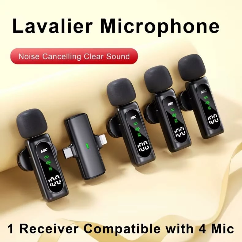 Sistem Mikrofonash Lavalier Wireless T90 1-to-4 (4 Mikrofona)