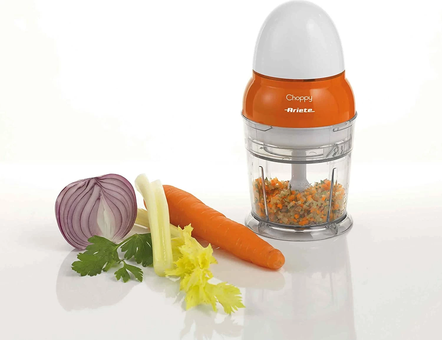 Tritatutto Ariete Choppy 1836, 250ml, 160W, bardhë/portokalli