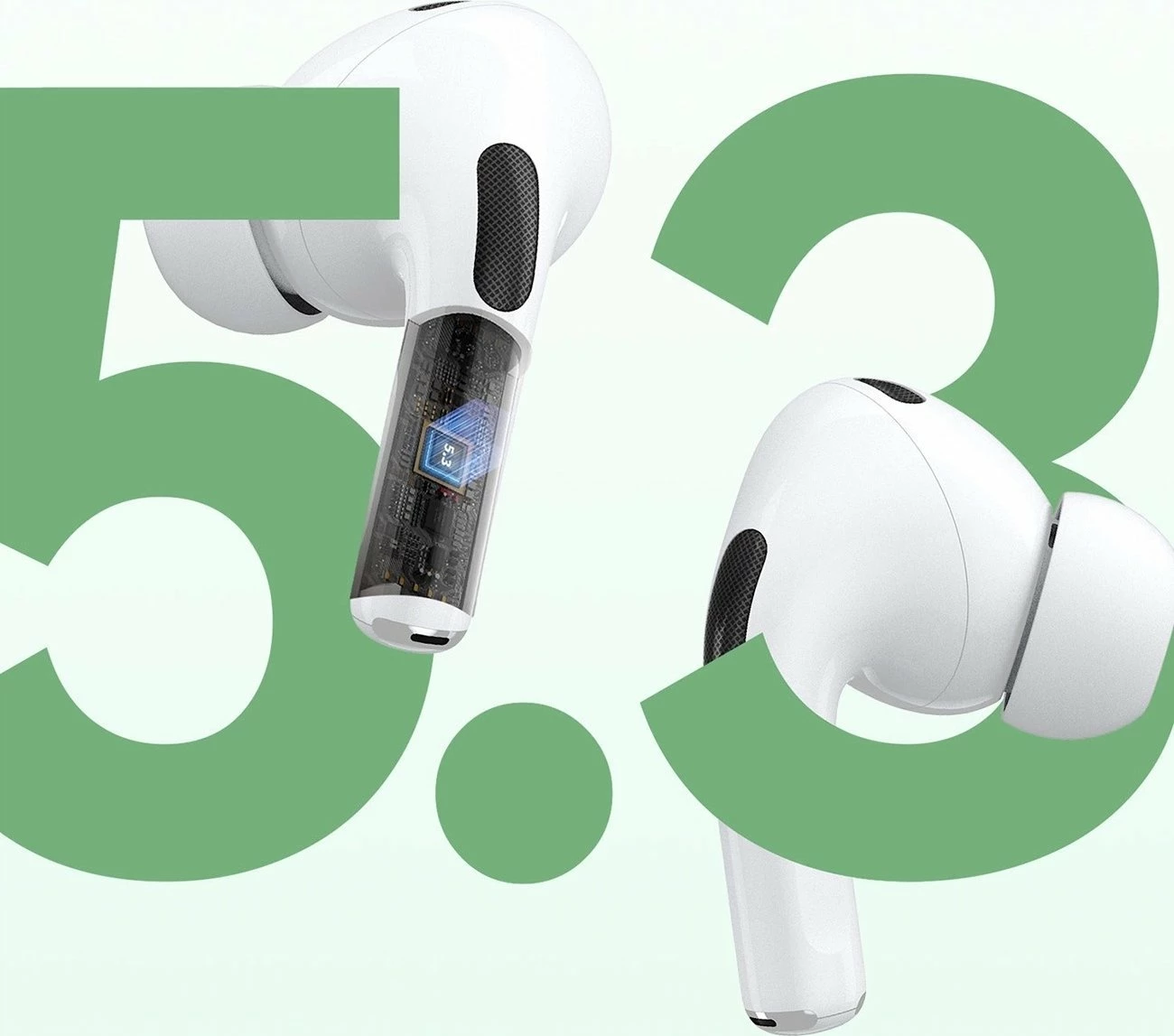 Kufje Dudao U19 TWS Bluetooth 5.3 me ANC, LED display, USB-C, deri 68h, të bardha