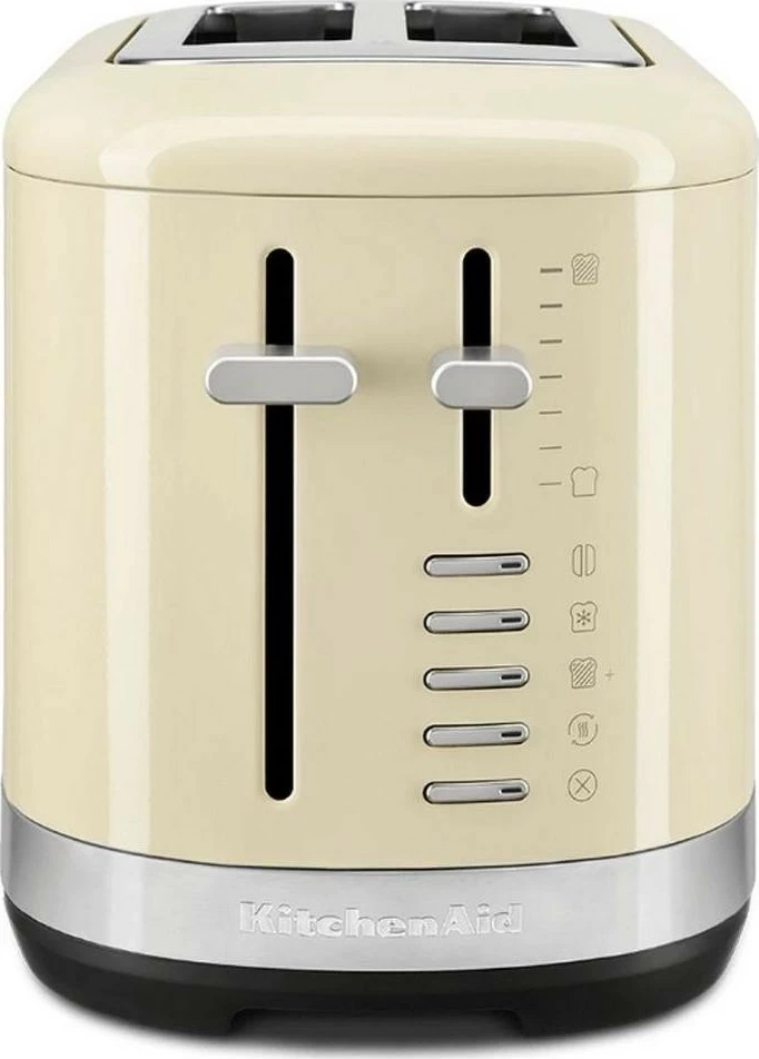 Toster KitchenAid 5KMT2109E, 4 feta, metal, krem, kafe