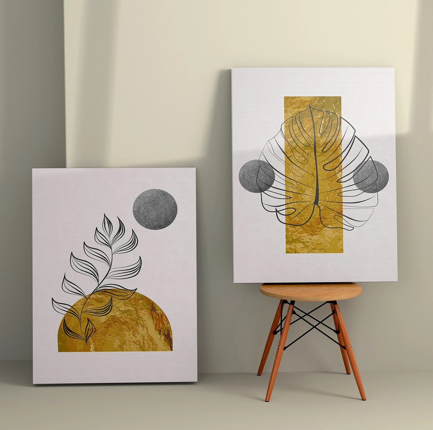 Pikturë dekorative në kanavacë (2 copë), Wallity, 2KNV4260, 50x70 cm