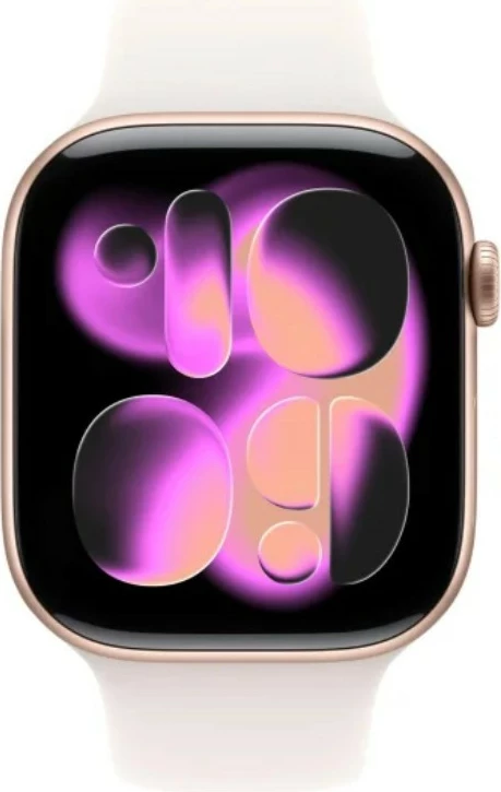 Smartwatch Apple Watch Series 11, 46 mm, alumin, 64 GB, rrip sportiv M/L, rozë e artë/rozë e butë
