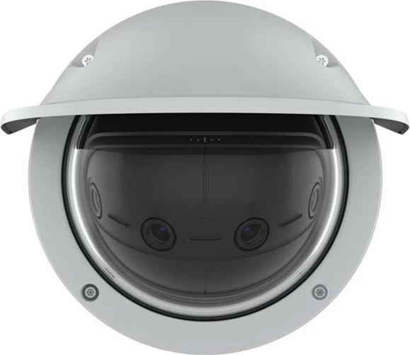 Kamerë sigurie IP Axis P3827-PVE, për brenda dhe jashtë, me kabllo, PTZ dixhital, për tavan/mur, e zezë, e bardhë