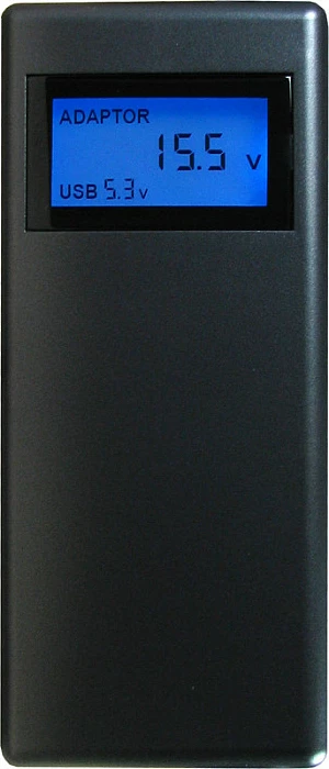 Adapter rryme universal për laptop Inter-Tech Nitrox 90W, me ekran LCD, USB, i zi