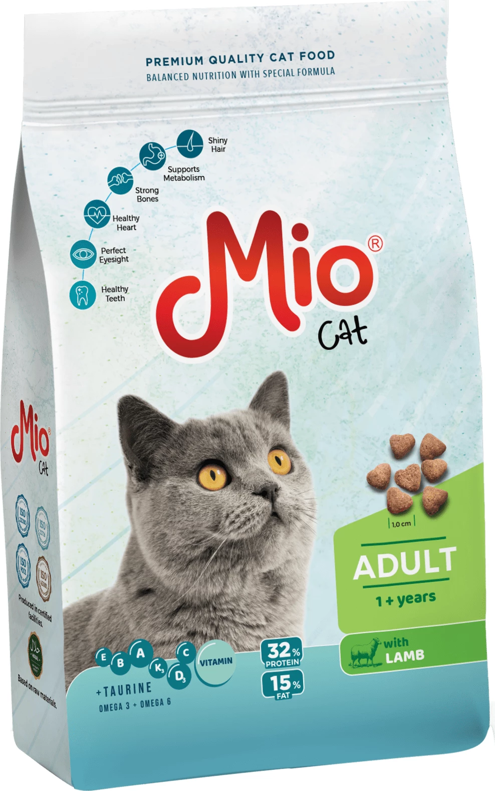 Ushqim për macë (Mish qengji) 1kg - PF012