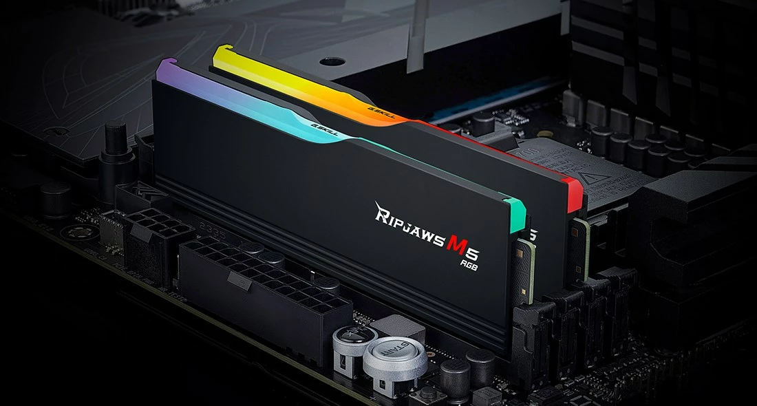 RAM Memorje G.SKILL Ripjaws M5 RGB F5-6000J3040F16GX2-RM5RK, 32 GB, 2 x 16 GB, DDR5, 6000 MHz