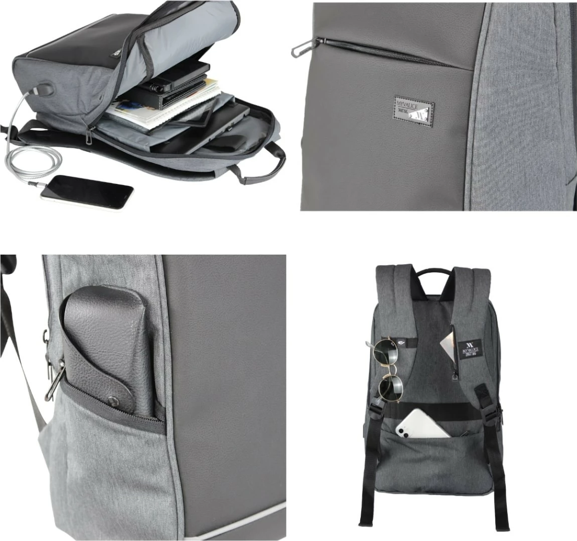 Çantë shpine për laptop, ngjyrë kaltër e errët, Zoozie Bags, 2133