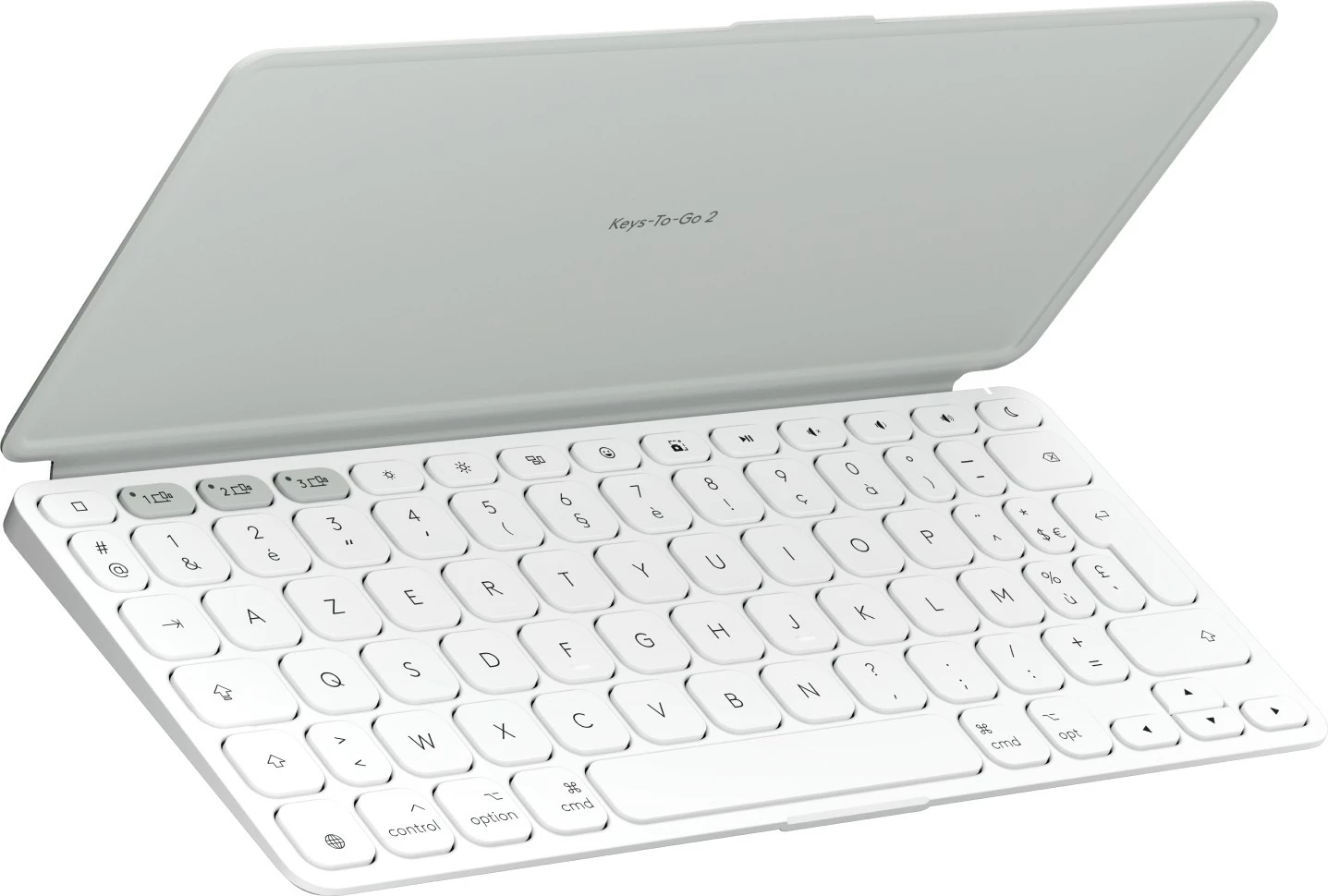 Tastierë mini Logitech Keys-To-Go 2, Bluetooth, AZERTY, e bardhë