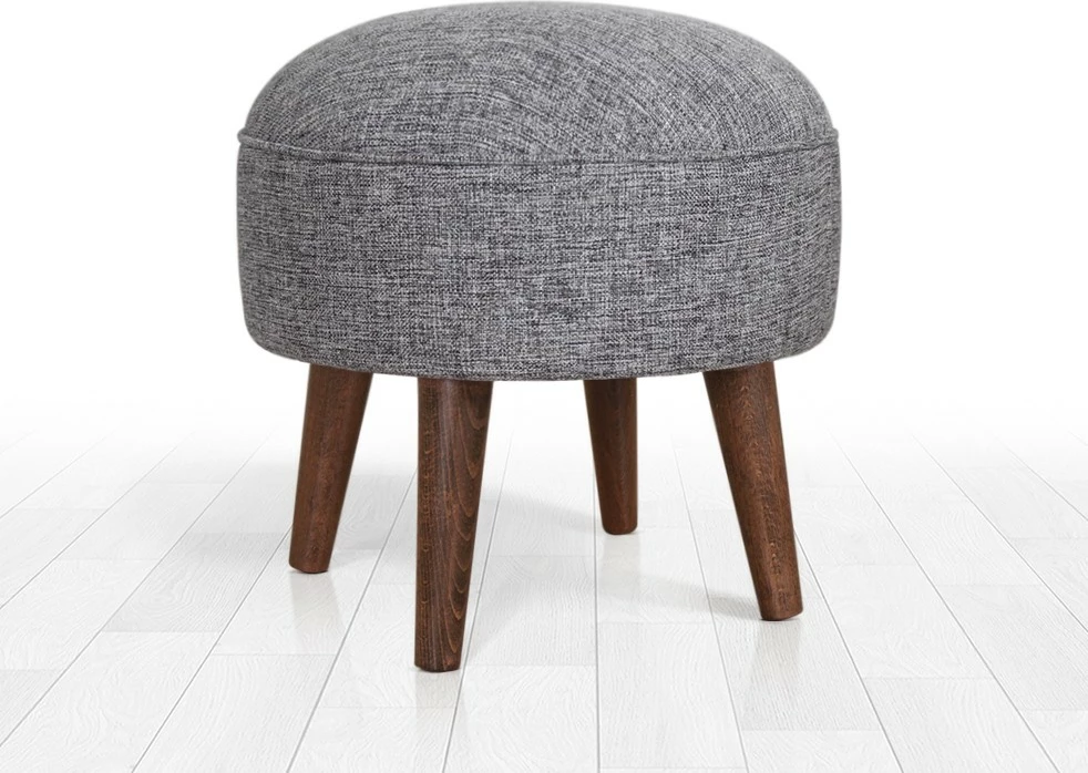 Puf Atelier del Sofa, Deff, kadife, ngjyrë gri