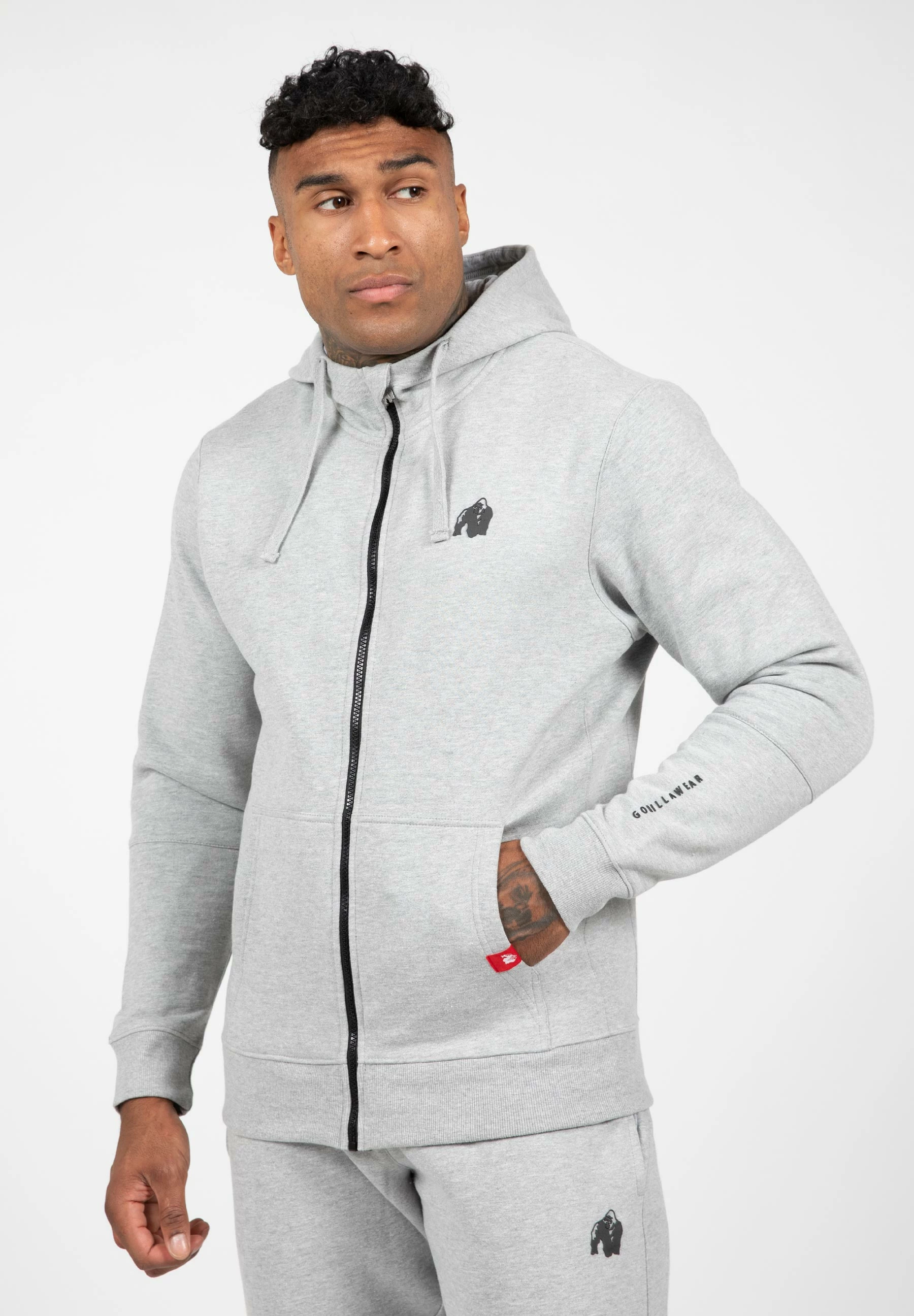 Leon Zipped Hoodie - Gray