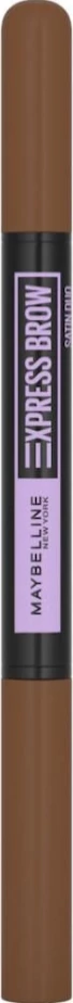 Laps për vetulla Express Brow Satin Duo Maybelline, no.02 Medium Brown, 0.71g