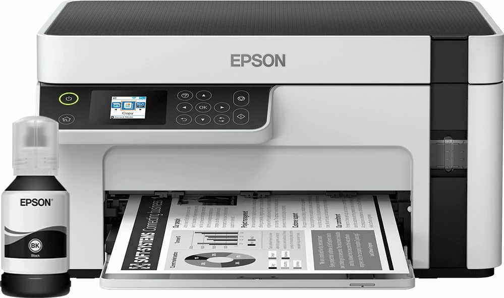 Printer multifunksional Epson EcoTank M2120 C11CJ18402 A4 Wi‑Fi USB (CISS) bardhë/zi