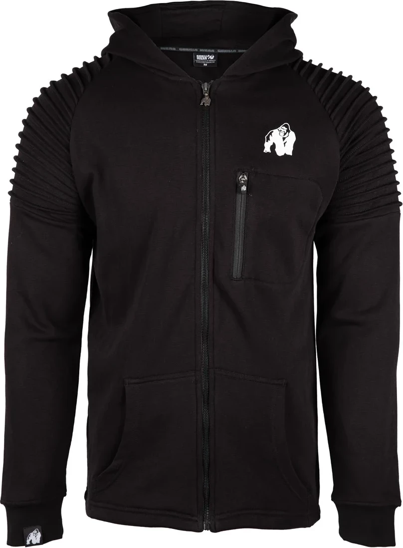 Delta Zipped Hoodie - Black [Madhësia: M]