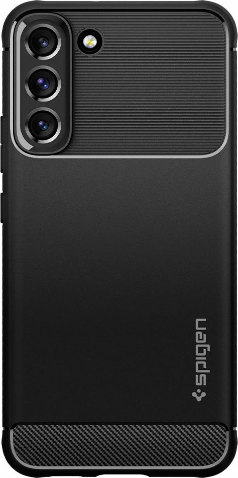 Mbështjellës Spigen Rugged Armor për Samsung Galaxy S22, i zi