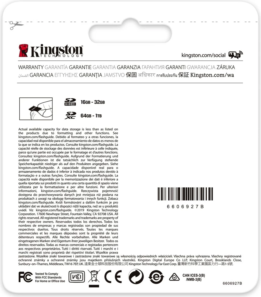 Kartë memorie SD, Kingston Canvas Select Plus, 256GB