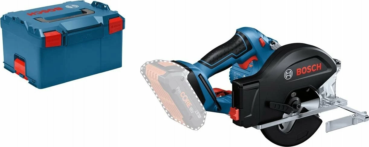 Sharrë rrethore pa kabllo Bosch GKM 18V-50 (06016B8001) 18V, L-BOXX, blu