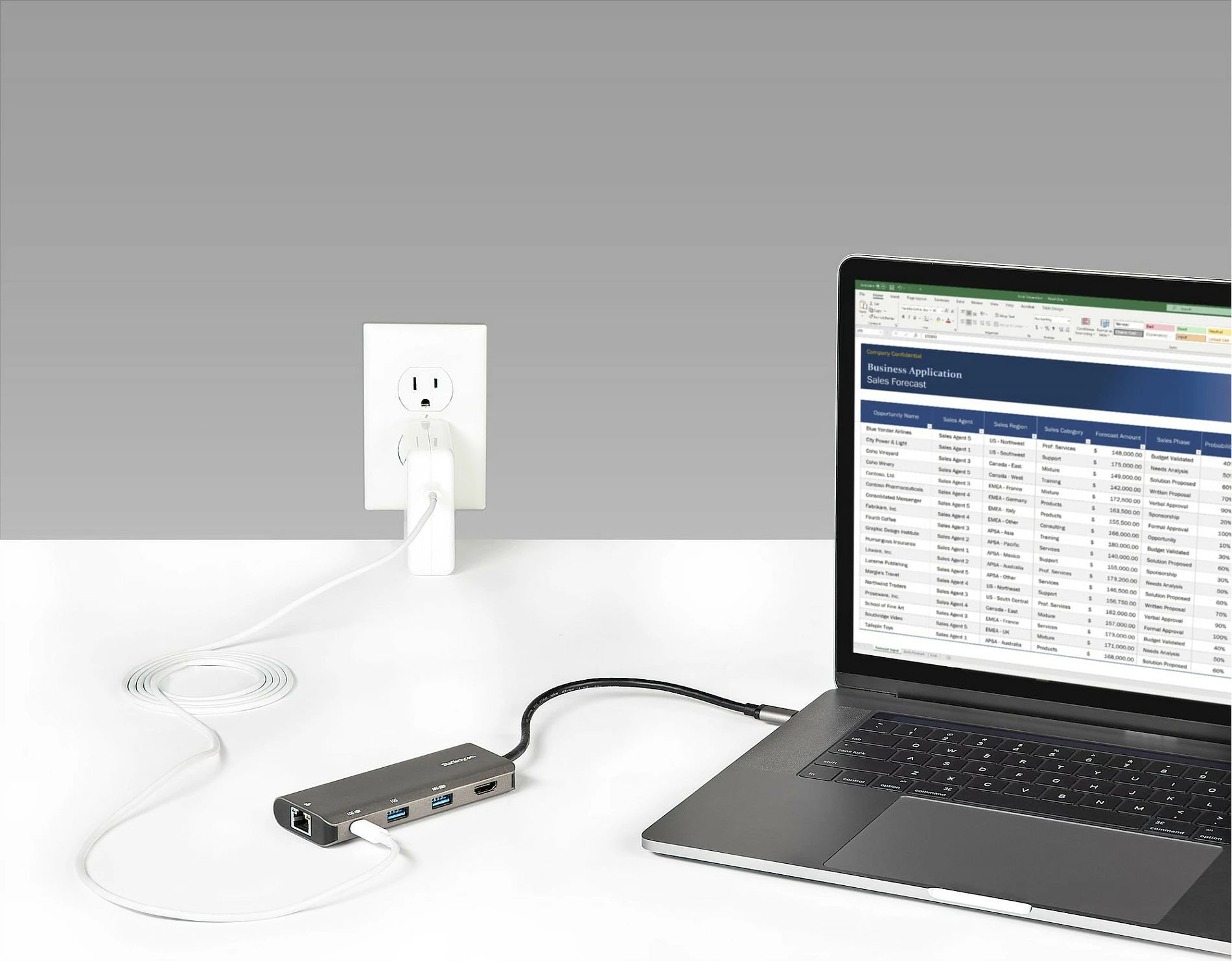 Adapter multiport USB-C StarTech DKT31CHPDL, HDMI 4K 30Hz, 100W PD, 2x USB-A 10Gbps, GbE, i zi