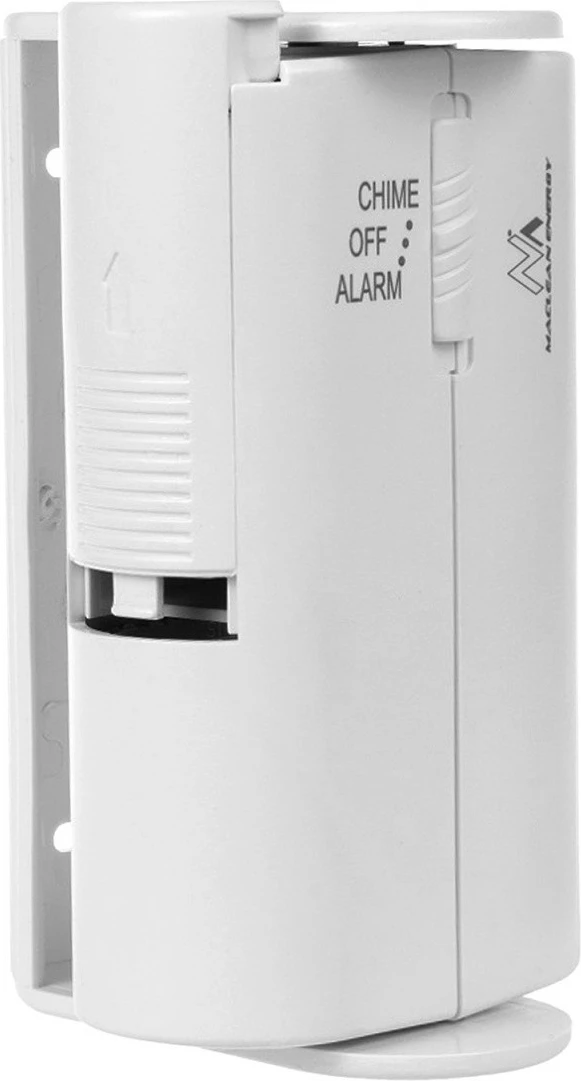 Mini alarm me sensor lëvizjeje PIR Maclean MCE311, rreze 8 m 60°, pa tela, bateri 9V, i bardhë