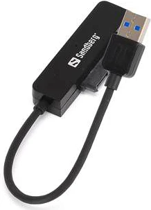 Adapter USB 3.0 në SATA Sandberg 133-87, për disk 2.5" SATA III, 5 Gbit/s, i zi