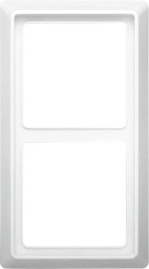 Kornizë dyfishe Busch-Jaeger 2CKA001730A0209, IP44, plastike me shkëlqim, e bardhë