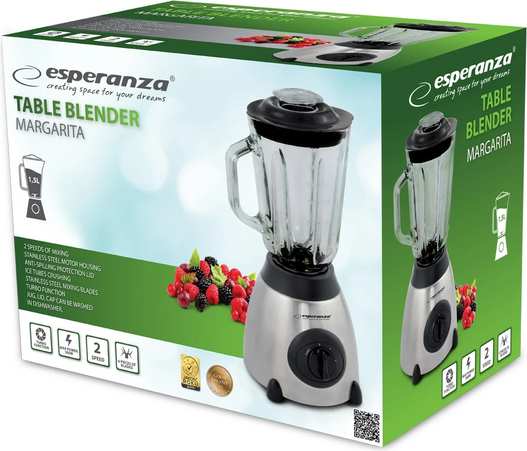 Blender Esperanza Margarita EKM020, 1.5L, 500W, i zi