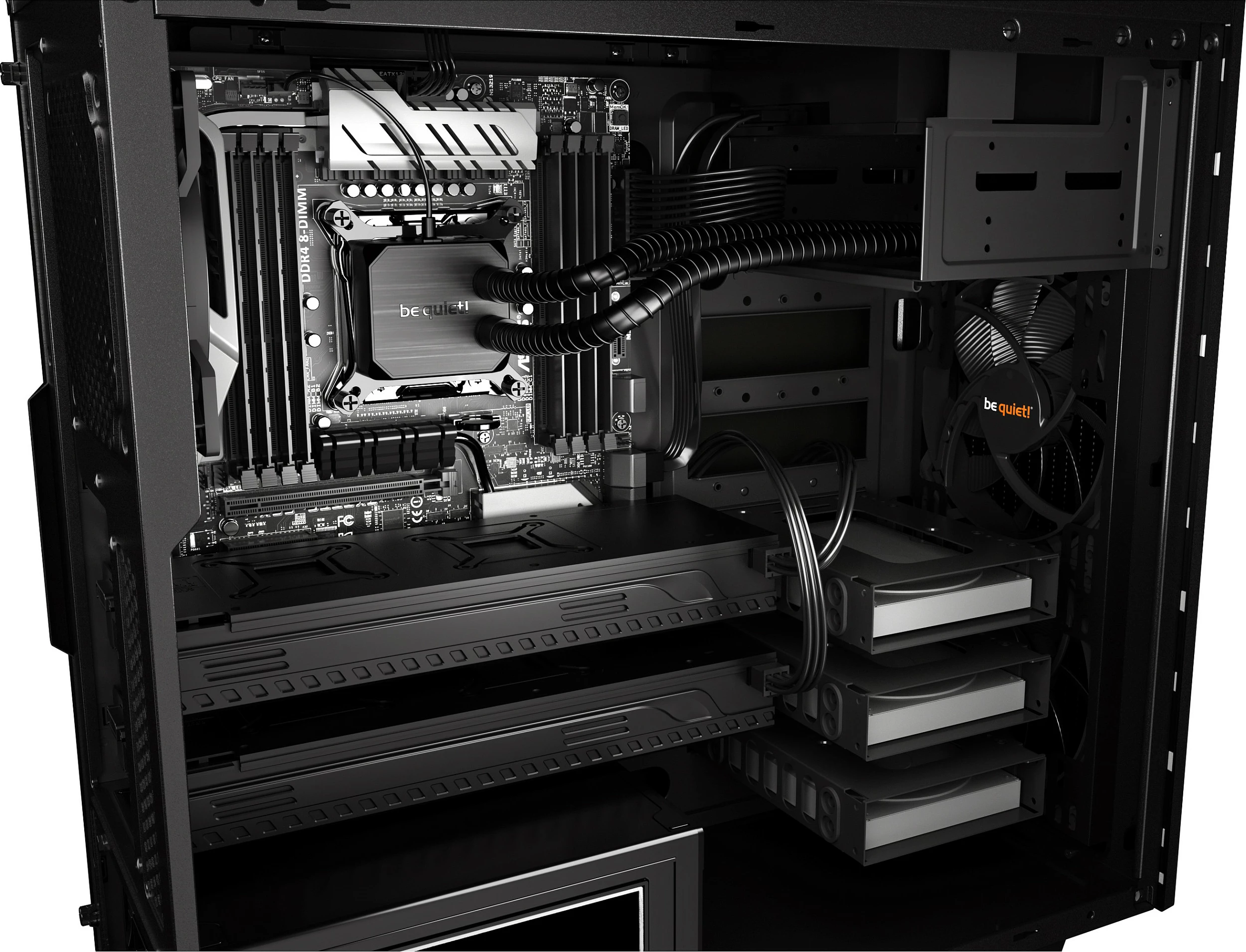 Kasë be quiet! Pure Base 600, Midi Tower, ATX, micro ATX, Mini-ITX, e zezë