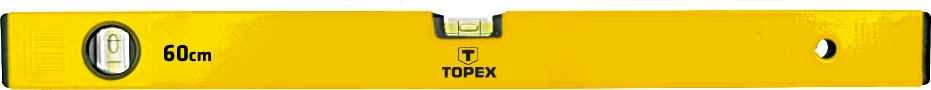Nivel alumini Topex 29C507 200 cm, 2 viala, verdhë