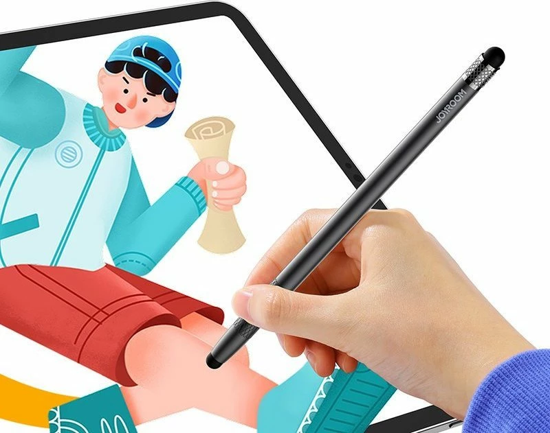 Stilolaps stylus Joyroom JR-DR01 për ekrane kapacitivë, 165 mm, set me 2 maja rezervë, i zi