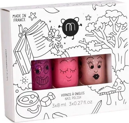 Llak për thonj për femra Nailmatic Kids Magic Forest 2, 3x8ml
