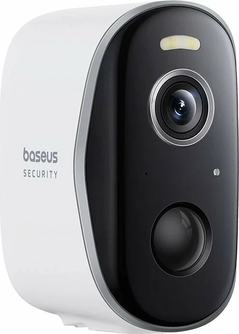Kamerë sigurie e jashtme Baseus N1 Plus 2K Wi-Fi me bateri 10500 mAh, e bardhë