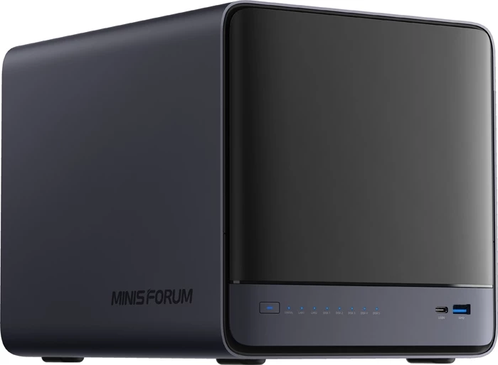 Kompjuter mini NAS Minis Forum N5 Air Ryzen 7 255, 16GB RAM Memorje, 64GB SSD