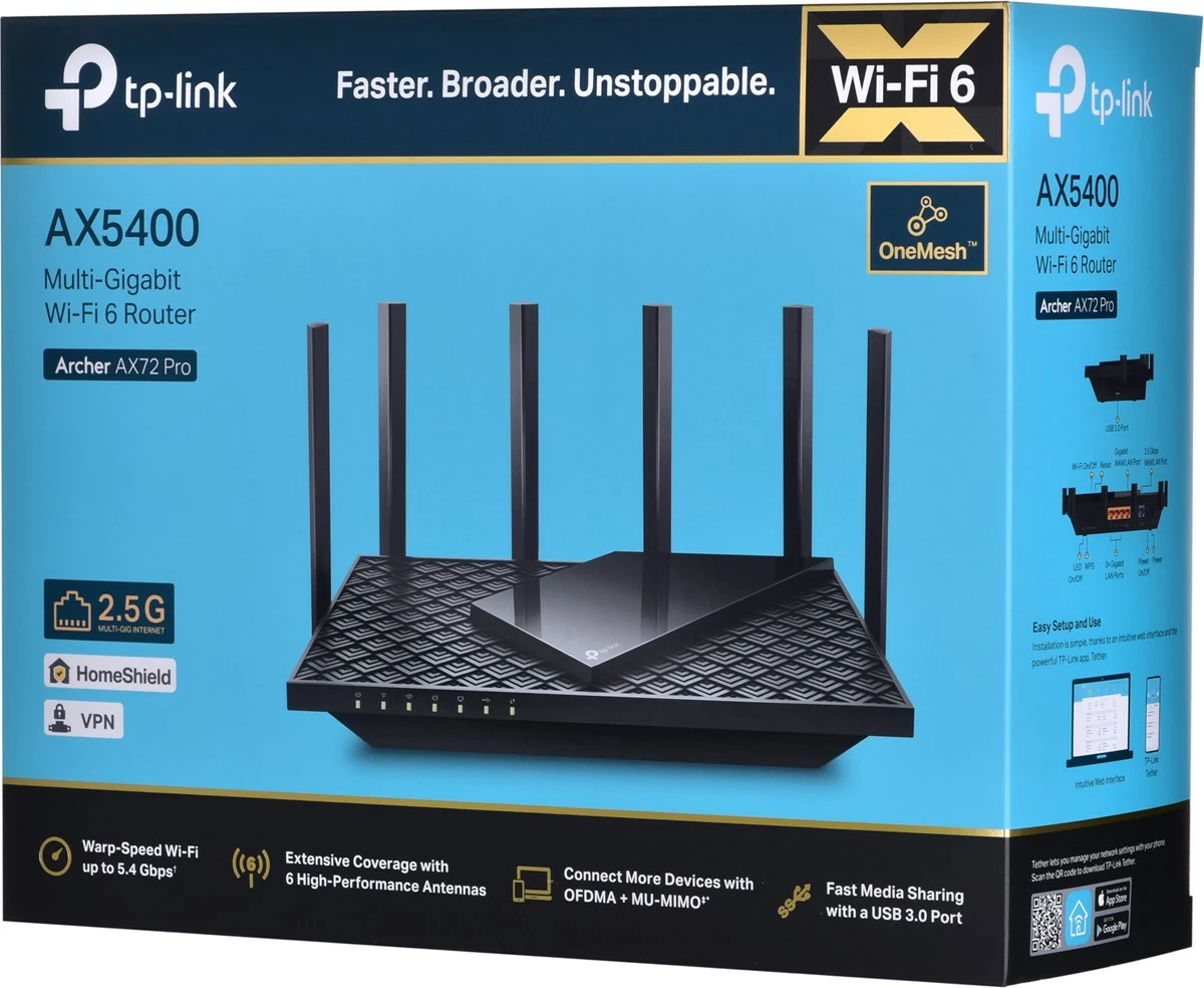 Ruter Tp-link,  Archer AX72 PROA