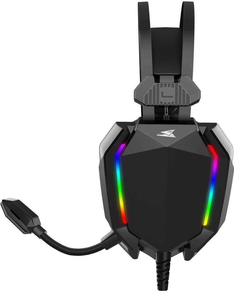 Kufje gaming Baracuda Seagulls RGB, me mikrofon, USB + 2x jack 3.5mm, të zeza
