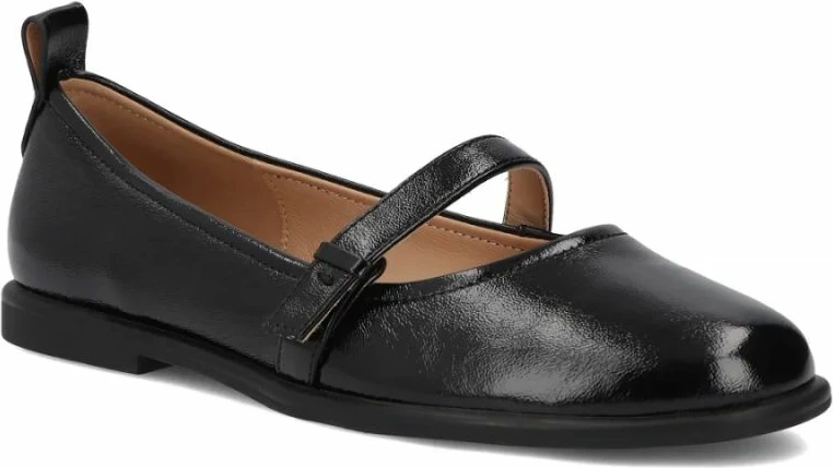 Balerina lëkure për femra Filippo DP7742, të zeza