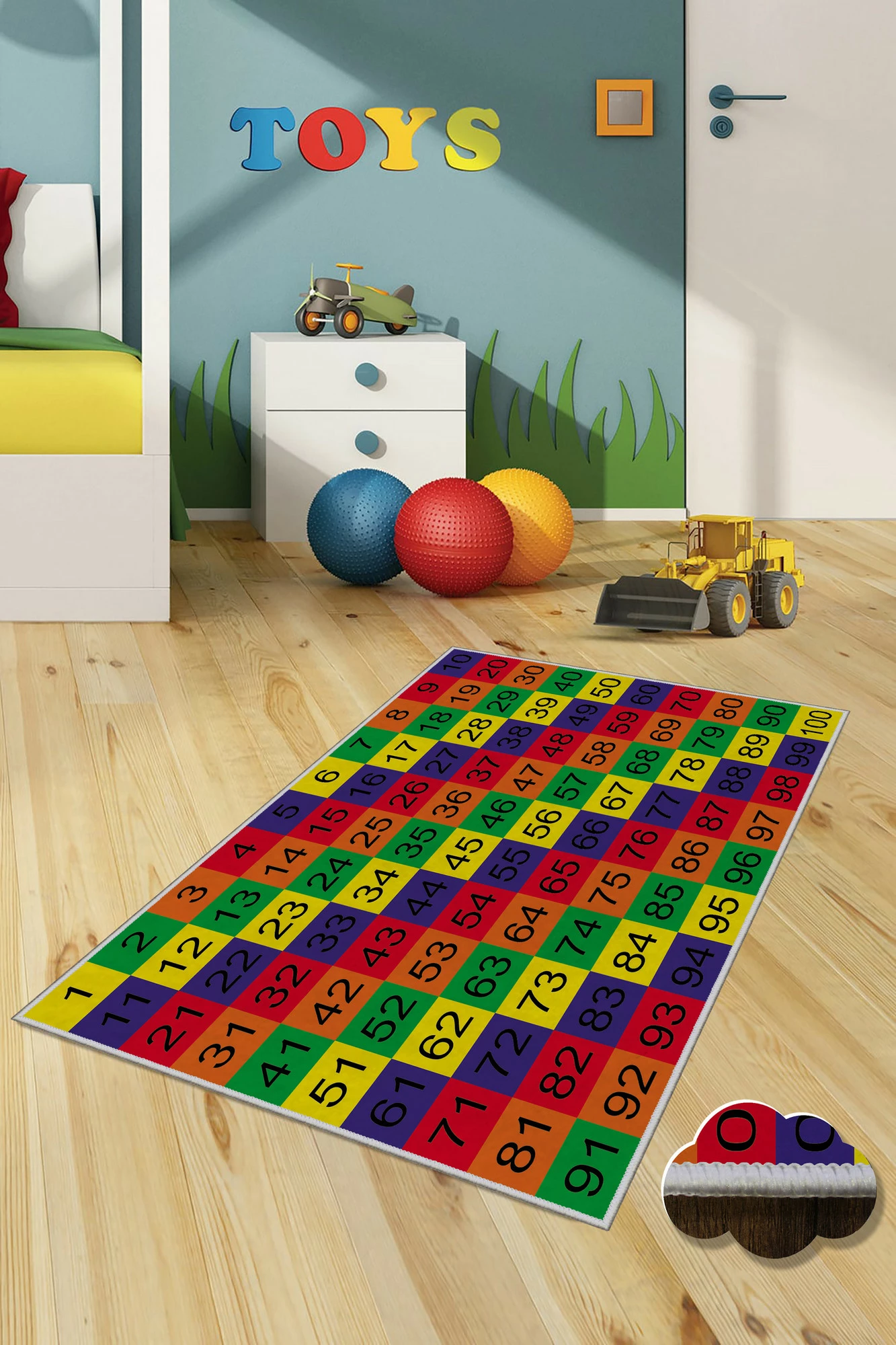 Qilim shumëngjyrësh (50x80) Conceptum Hypnose, WOOKECE110