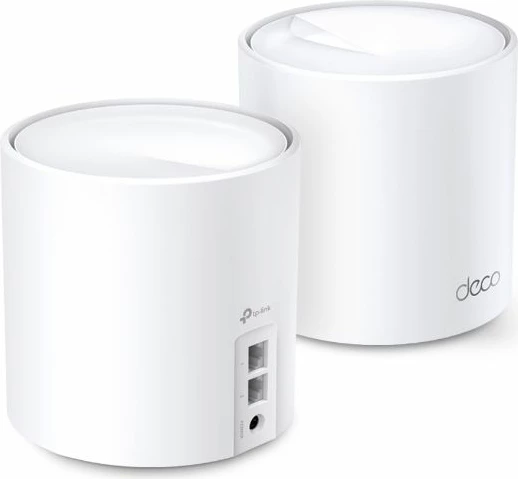sistem Mesh WiFi 6 TP-LINK Deco X20, deri 1800 Mbps, i bardhë, set 2 copë