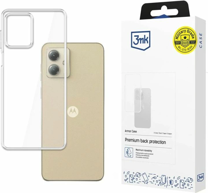 Kuti mbrojtëse për telefon 3mk Protection Armor Case Motorola Moto G14, transparente
