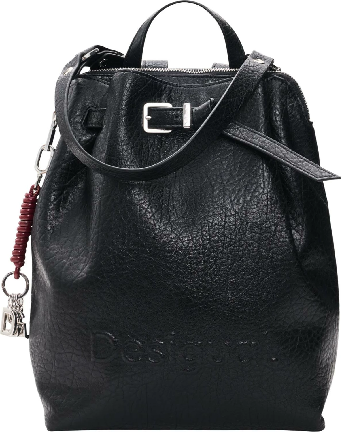 Çantë shpine Desigual BACK_HALF LOGO LUENA NF B 26WAKP05 për femra, e zezë