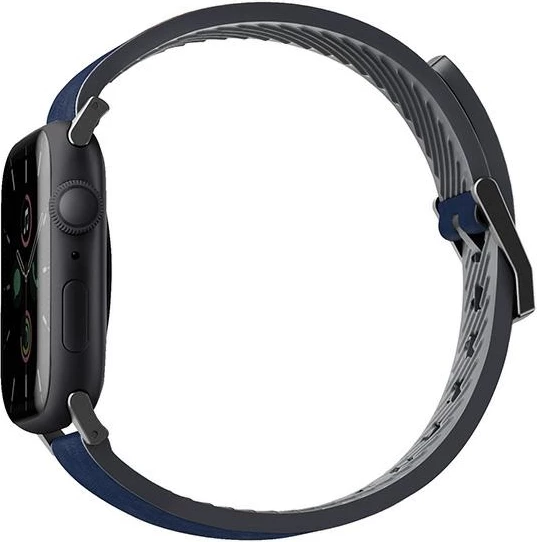 Rrip për Apple Watch UNIQ Straden, lëkurë/silikon, 42/44/45/49mm, Blu