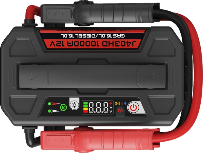 Jump starter Lokithor J403HD 64,000mAh (236.8Wh) 10,000A 12V, set me kabllo dhe adapter 12V