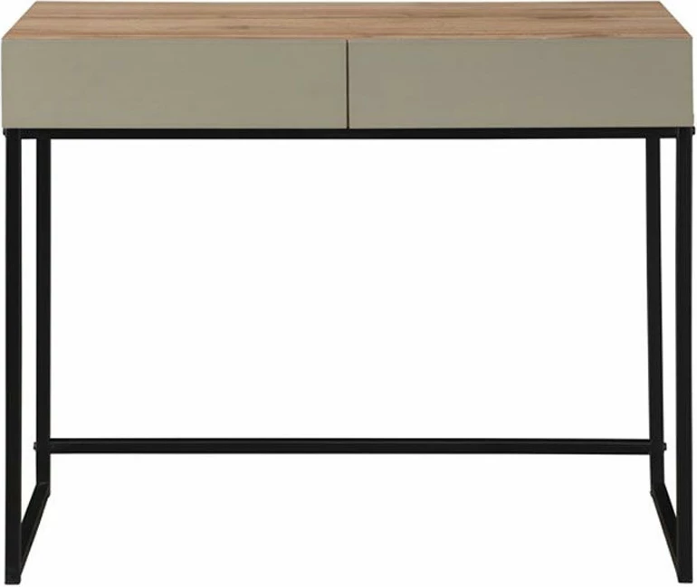 Konsolë Verde me 2 sirtarë, natyrale, mente, 90x42x75