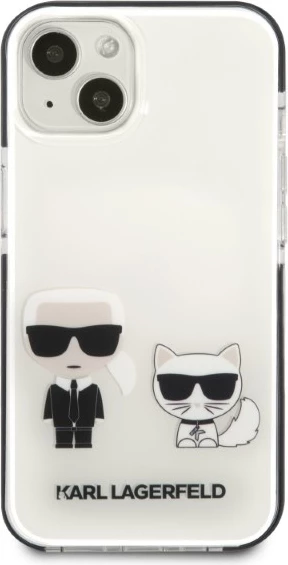 Mbështjellës Karl Lagerfeld KLHCP13STPEKCW për iPhone 13 mini 5.4", Hardcase, i bardhë