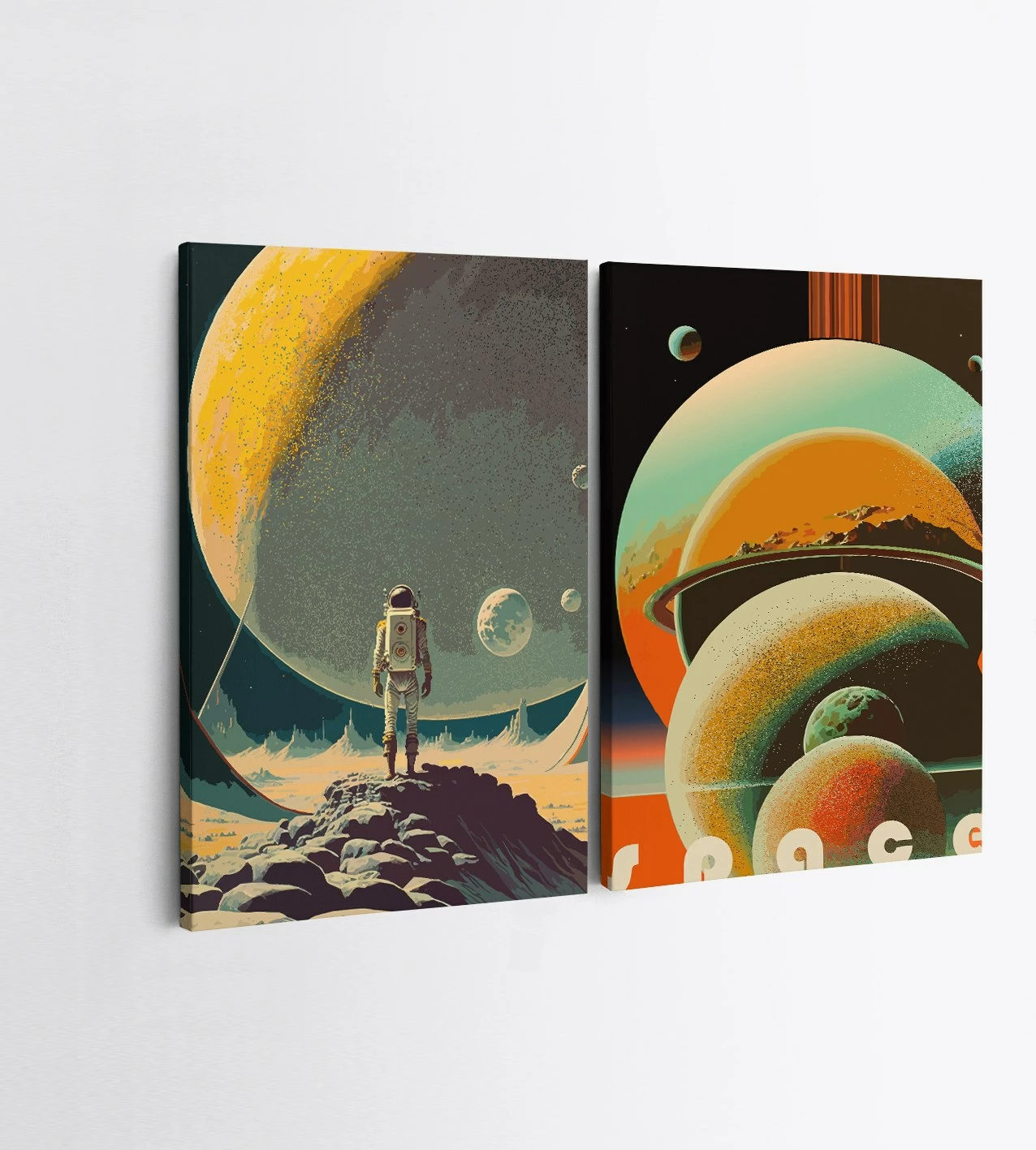Pikturë dekorative në kanavacë (2 copë), Wallity, 2KNV4325, 50x70cm