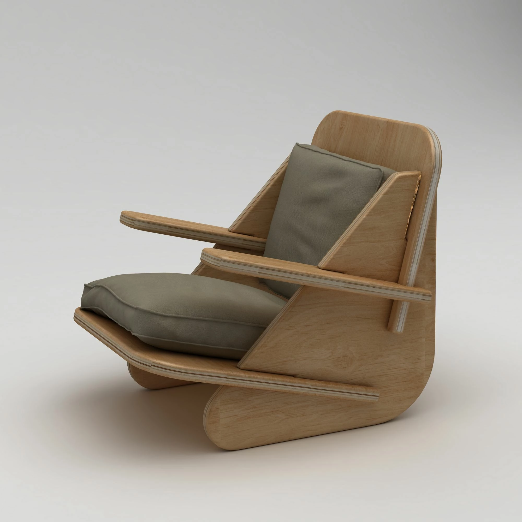 Karrige Wing Skye Decor, druri natyral, khaki, stil moderne