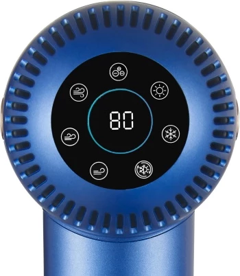 Tharëse flokësh, Adler, AD 2271 Superspeed, motor brushless 110,000 RPM, 1500W, 3 shpejtësi ajri, 6 temperatura, jonizim, ekran LED, me koncentrator magnetik, difuzor magnetik dhe çantë udhëtimi, blu