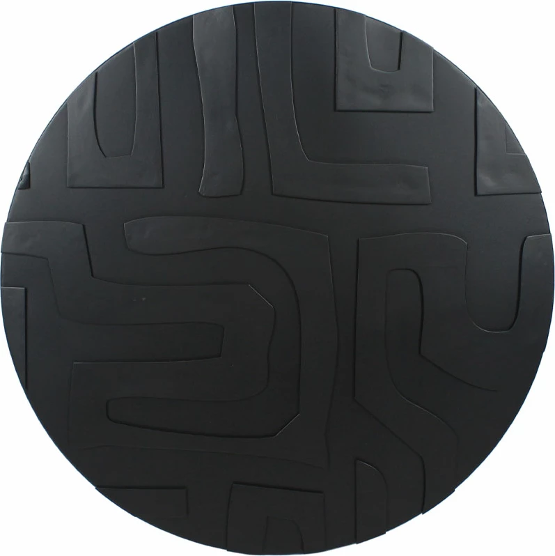 Dekor muri Aspis, metal i zi, 75x75x75cm